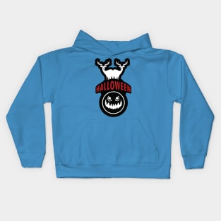 halloween deer logo Kids Hoodie